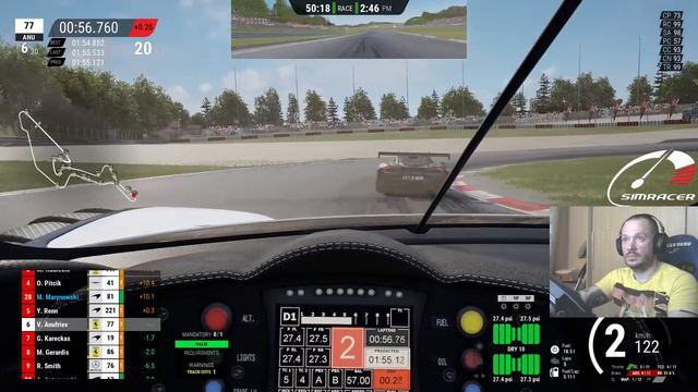 ДЕБЮТ НА ПОРТАЛЕ ACTROLLVISION. 1-й ЭТАП NURBURGRING. Assetto Corsa Competizione смотреть онлайн