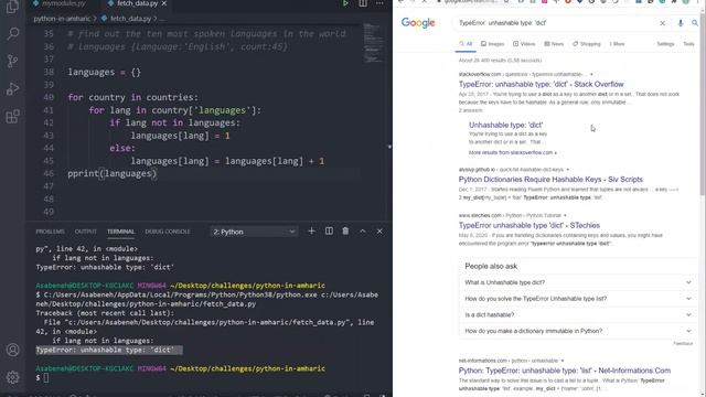 Python in Amharic: Day 8: Solving problems - 3/4 смотреть онлайн