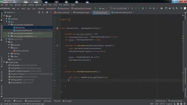 Android Read OTP Automatically using Kotlin|| Broadcast Receiver || Google Consent API || 2021 смотреть онлайн