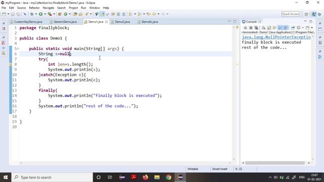 Finally Block | Exception Handling | Java | Simple Explanation with Program смотреть онлайн