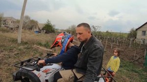 Kayo 150 квадроцикл  и два человека