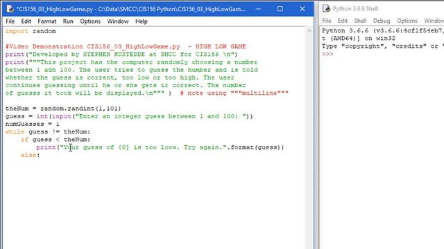 Python 05E - High Low Game смотреть онлайн