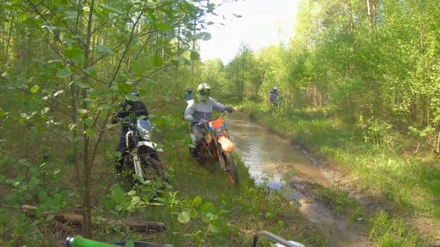 Майская покатушка с больной рукой. Калуга эндуро. смотреть онлайн