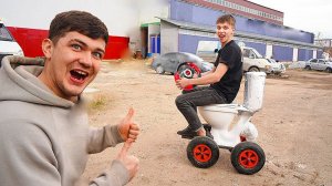 Сделали автомобиль из УНИТАЗА и проверили его на дороге!