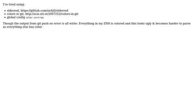 Unix & Linux: Is there anyway to color `git push` output? смотреть онлайн