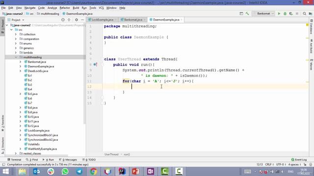 Java - получи чёрный пояс! 12. Daemon потоки смотреть онлайн