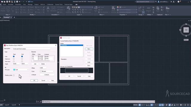 MLINE Command in AutoCAD with practical use cases - Multiline command смотреть онлайн