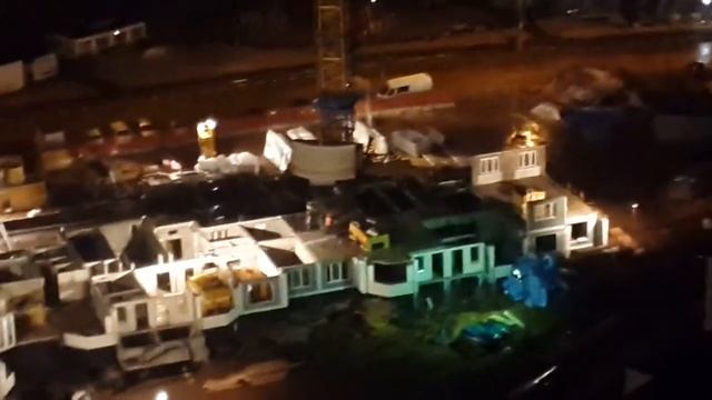Ночной шум со стройки возле Наташинской 12. смотреть онлайн