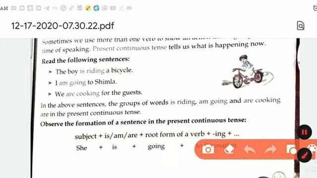 Class 4th chapter present continuous tense смотреть онлайн