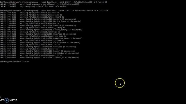 MongoDump & MongoRestore using Commond Prompt | IMPORT & EXPORT in MongoDB | DUMP | RESTORE |MONGOD смотреть онлайн