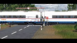 Transport Fever 2 - Ж/Д Переезд с барьерами-автоматами.
