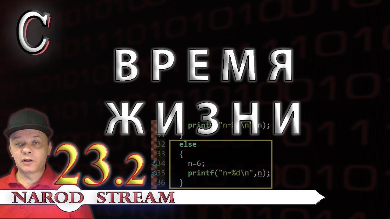 Программирование на C. Урок 23. Время жизни в C. Часть 2 смотреть онлайн