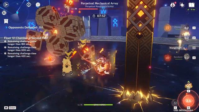 ( Electro-Charged | Vaporize ) Abyss Version 4.5 : Genshin Impact - AR45 | WL5 смотреть онлайн