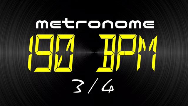 metronome 190 BPM 3/4 смотреть онлайн
