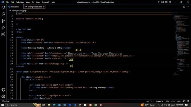 Web Project Task 49 | 1st Year | Semester 01 | Java Institute |eShop application смотреть онлайн