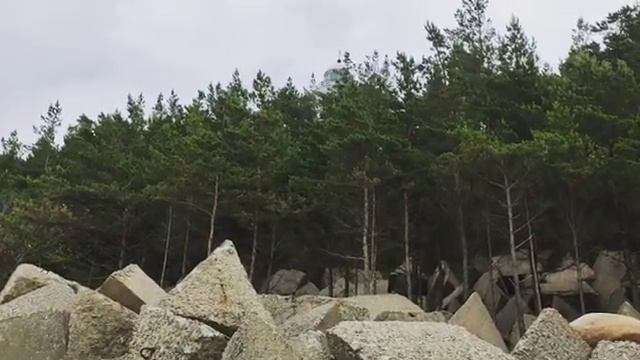 Красивые места Латвии - побережье у Ужавского маяка смотреть онлайн