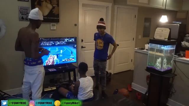 I BROKE MY LIL BROTHER 2K18 GAME!! смотреть онлайн