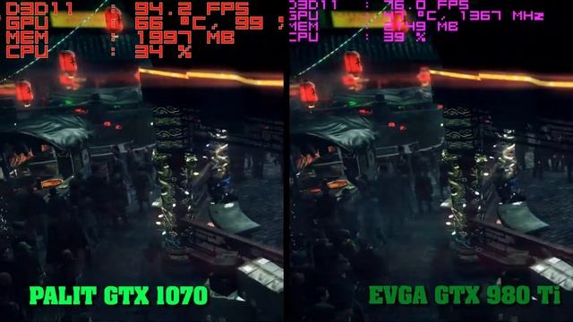 Hitman Absolution: Palit GTX 1070 vs EVGA GTX 980 Ti смотреть онлайн