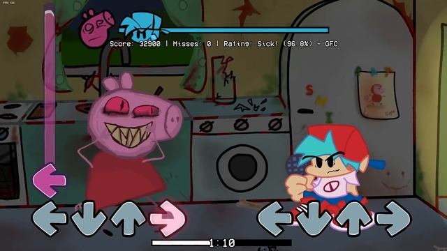 FNF vs PEPPA PIG.EXE (Muddy Puddles Funkin' Extra / Horror Week) смотреть онлайн