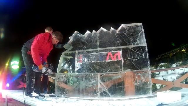 поэтапный процесс создания ледяной скульптуры. Мастер-класс смотреть онлайн