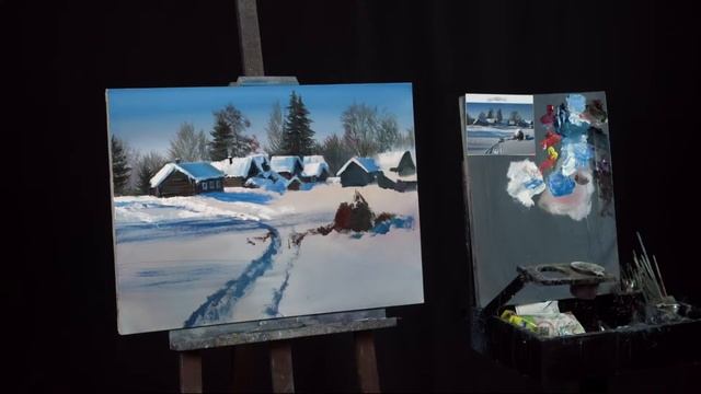 Вебинар от Ольги Базановой - "Родной край". Пишем маслом смотреть онлайн