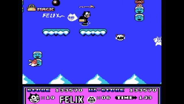Dendy (Famicom,Nintendo,Nes) 8-bit Felix The Cat Round 3