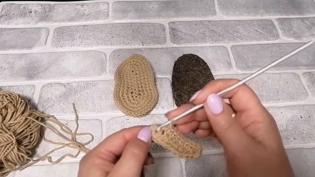 вяжем ножки для зайки тильда крючком. смотреть онлайн