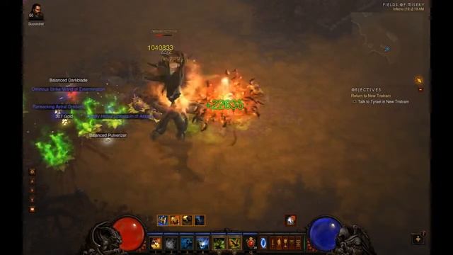 Diablo 3 patch 1.08 "Fire Bats" Witch Doctor MP-10 Key run. смотреть онлайн