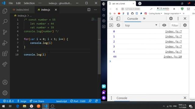 Curso Javascript ✨ Var, Let y Const ✨ En Español смотреть онлайн