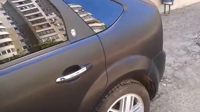 Форд Фокус в черный мат от Vinylkzn.ru смотреть онлайн