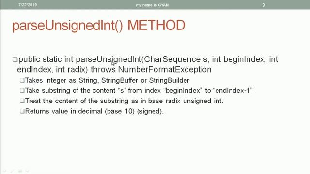 Wrapper Classes in Java | #30 | parseUnsignedInt() of Integer and parseUnsignedLong() of Long Class смотреть онлайн