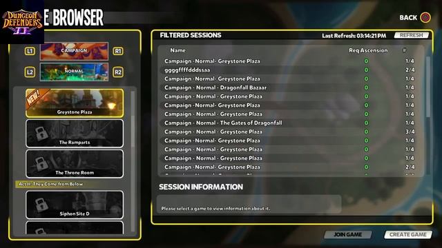 How to join or create a game in Dungeon Defenders II PS4 смотреть онлайн