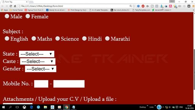 HTML Tutorials | Html Table Design - How To Add a Submit Button in Form ? смотреть онлайн