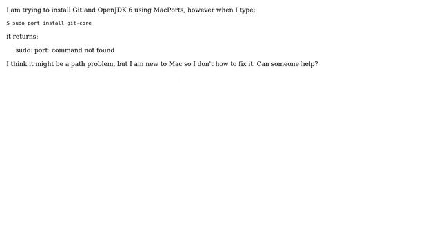 Fail to install Git with MacPorts смотреть онлайн