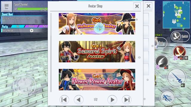 How to Buy Avatar Item without Gems SAOIF BASIC смотреть онлайн