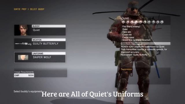 MGSV: Phantom Pain - All Quiet Uniforms And Weapons (Metal Gear Solid 5)
