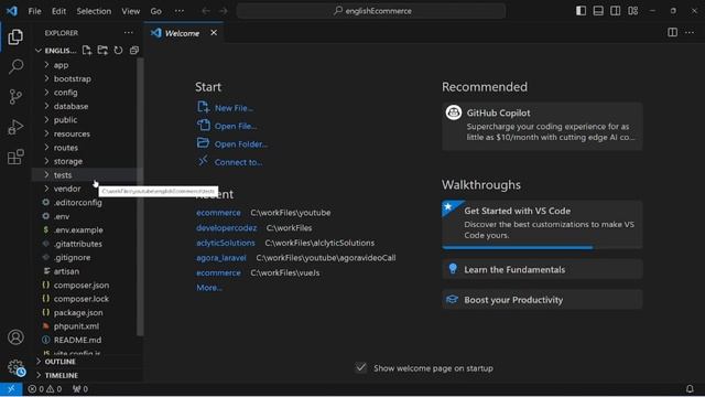 English Part 2|Build an E-commerce website using laravel with vue js | Setting Up Project смотреть онлайн