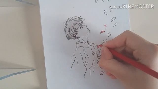 Капрал Леви (рисование на бумаге) смотреть онлайн