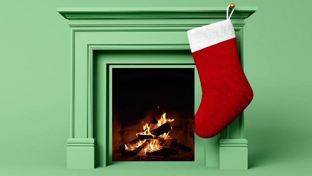 Xmas Holiday Background Music Fireplace 1 Hour Loop смотреть онлайн