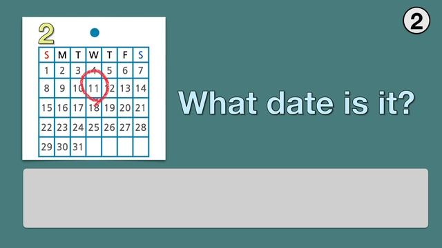 Telling the date practice | Look at the calendar and answer the questions | What date is it? смотреть онлайн