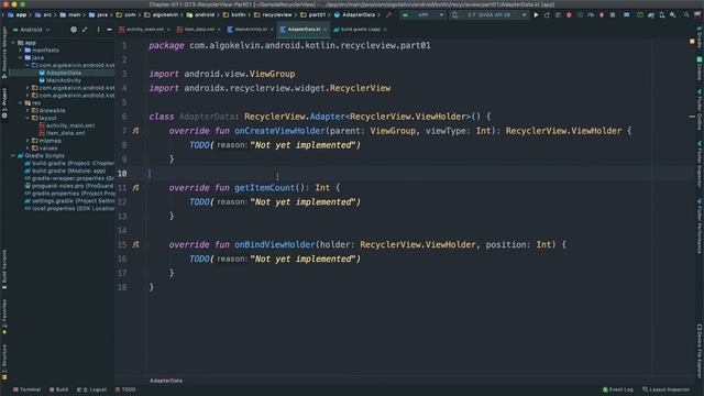 Android Kotlin 008: RecyclerView Part 01: Introduction смотреть онлайн