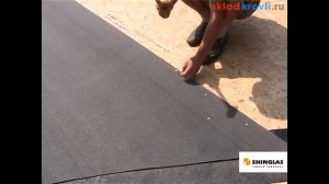Монтаж Шинглас на видео (гибкая черепица Shinglas) - ч.1