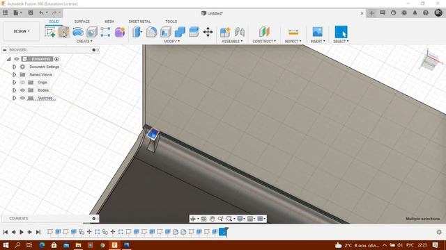 (Урок 6) Создание моделей, задание материалов и фотореалистичный рендер в FUSION 360 от AutoDesk Р