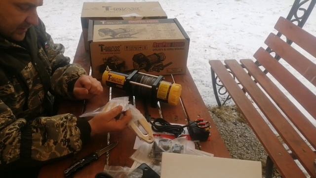 Купил мечту квадро лебёдка TMAX Atw 2500 Pro распаковка, обзор, установка, тест часть 1