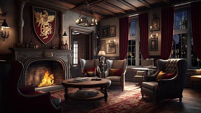Проведите ночь в гостиной Гриффиндора дождливый вид на замок, волшебные шахматы с друзьями смотреть онлайн