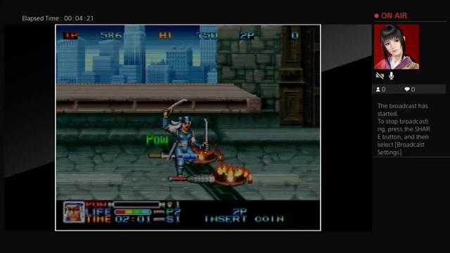 ACA NEOGEO NINJA COMBAT NORMAL MODE 1CC GAME SAMPLE смотреть онлайн