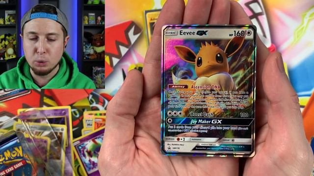 Incredible NEW POKEMON CARDS In The EEVEE GX COLLECTION BOX OPENING! смотреть онлайн