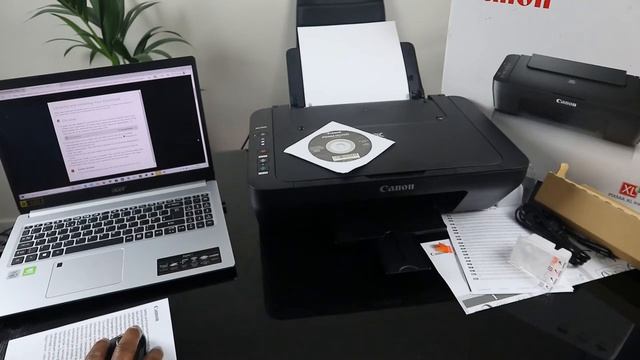 LEARN HOW TO SET UP CANON MG2555S PRINTER TO PC USING USB CABLE смотреть онлайн