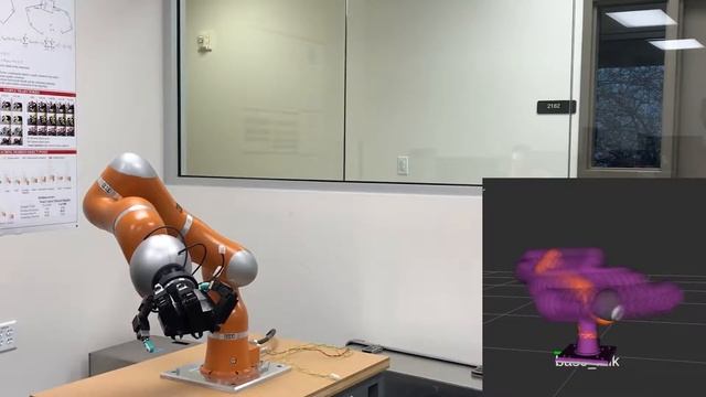 KUKA LBR4 Trajectory tracking with Allegro hand смотреть онлайн