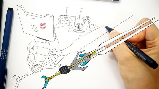 Draw OPTIMUS PRIME Robots in Disguise Combiner Force Transformers | kids coloring pages drawing смотреть онлайн